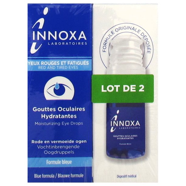 Innoxa Moisturising Eye Drops Red and Tired Eyes 2 x 10ml