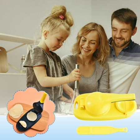 

Usloyux Popular Pick Dumpling Maker Tool With Anti-Slip Handle Food-Grade Material Easy To Use For Perfects Dumplings Ideal For Home Cooking Yellow