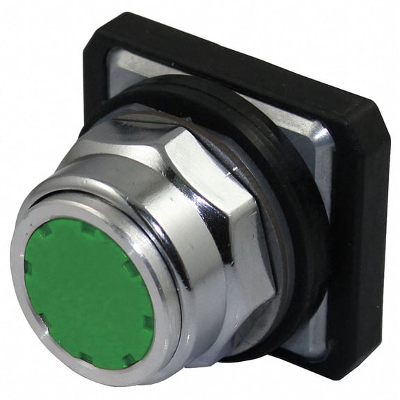 Metal Push Button Operator, Type of Operator: Flush Button, Size: 30mm, Action: Momentary Push