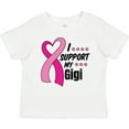thumbnail image 3 of Inktastic Breast Cancer Awareness I Support My Gigi with Pink Ribbon Boys or Girls Baby T-Shirt, 3 of 5