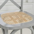thumbnail image 6 of Cassis Classic Traditional X-Back Wood Rattan Dining Chair, Gray/Natural (Set of 2), 6 of 9