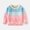 Pink, variant on Y-Sunset Girls Crew Neck Rainbow Color Block Striped Knit Cardigan Raglan Long Sleeve Button Front Soft Outerwear Cotton Sweaters for Girl,8 Years,Pink