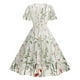 thumbnail image 4 of Puntoco Vestido Bordado De Moda De Verano Para Mujer, Vestido De Manga Corta Con Cuello Redondo, Blanco Xxl,Regalos Para Mujer Joven, 4 of 6