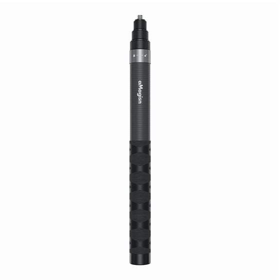 Carbon Fiber Telescopic Selfie Stick - Bigcan Lightweight 1.2m Action Camera Extension Pole for GoPro Insta360 DJI, 112g Travel Tripod Handle with Hidden Design
