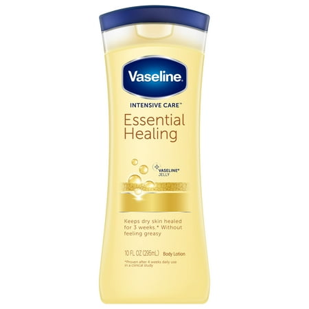 (2 pack) (2 pack) Vaseline Intensive Care Essential Healing Body Lotion, 10 oz