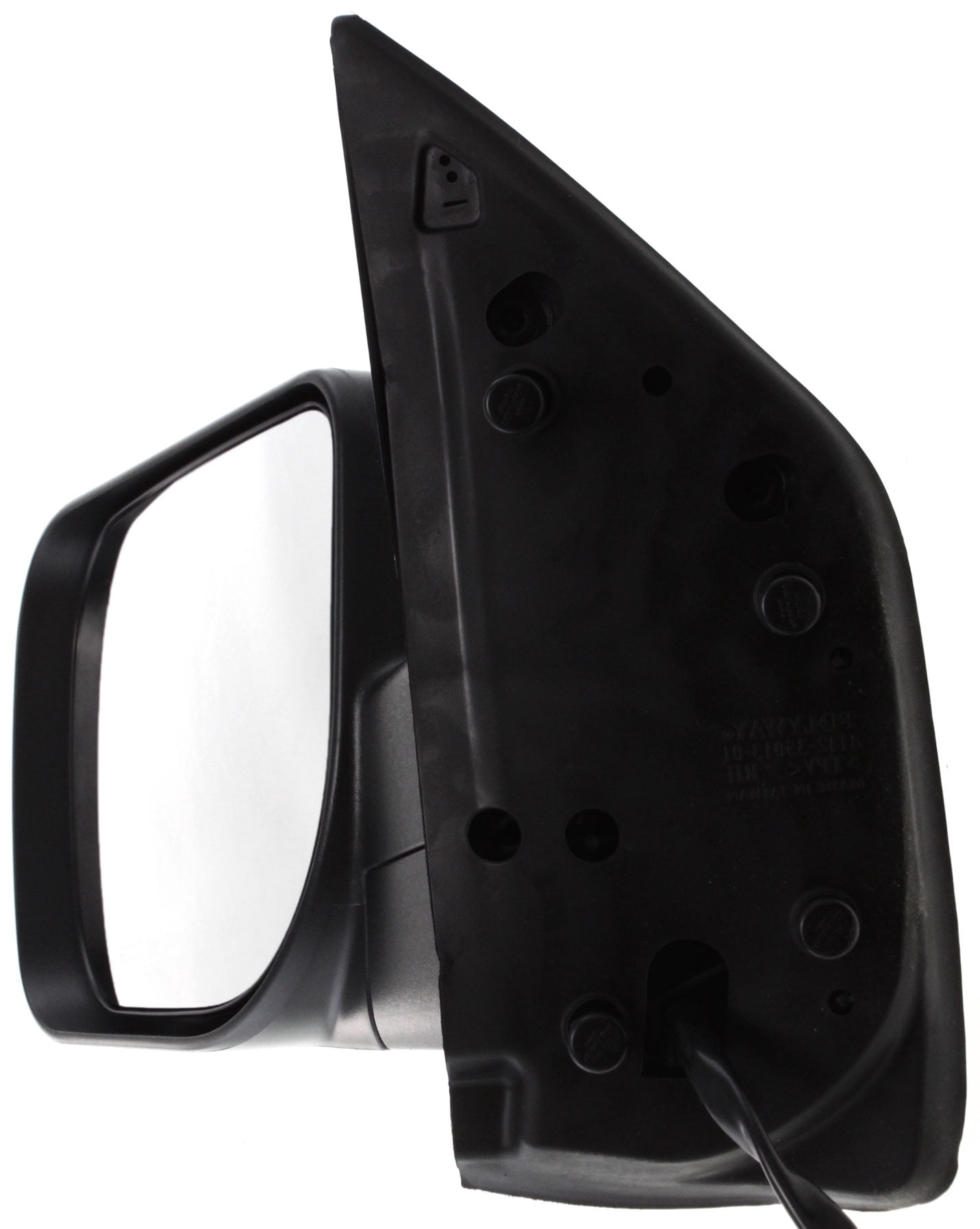 Mirror Compatible With 2008-2013 Nissan Titan Left Driver Side Heated Textured Black Kool-Vue