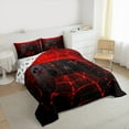 thumbnail image 3 of Manfei Kids Gamepad Controller Bedding Comforter Set,Console Video Game Twin Comforter Sets,Black Red Bedding Set For Boys,Luxury Bedroom Decor Reversible,2-Piece, 3 of 8