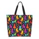 thumbnail image 1 of Fotbe Colorful Cats Bolsa Tote Estética de Lona con Estampado para Mujer - Bolsa Reutilizable de Hombro Casual para Vacaciones, Compras, Trabajo y Gimnasio, 1 of 8