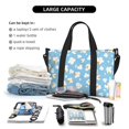 thumbnail image 6 of Zufioo Blue Popcorn Pattern Hand-held Travel Bag, Waterproof Adjustable Shoulder Strap Crossbody Duffel Bag, Suitable for Work, Short trips, Sports, 6 of 8