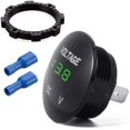 thumbnail image 1 of Waterproof Voltmeter, Digital Display Voltage Tester Led Round For Dc 12v-24v Car Motorcycle Green, 1 of 3