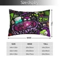 thumbnail image 4 of Invader Zim Pillowcases Soft Pillow Holder Decorative Cushion Cover Home Decor Rectangular Throw Pillow Covers 20"X30", 4 of 9