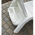 thumbnail image 4 of Grosfillex Miami Club Resin Chaise Lounge, White 250 lb Capacity. Outdoor Poolside, 4 of 5