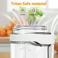 thumbnail image 3 of TINANA Portable Blender, 700 ml Personal Size Blender, Household Fruit Mixer for Shakes and Smoothies, USB Rechargeable with 6 Blade Mini Juicer Cup, Ideal for Travel, Home and Office-White, 3 of 6