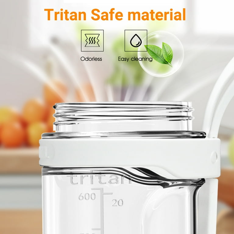 Smoothie Maker to Go, 700 ml draagbare mixer, draagbare blender met 12