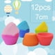 thumbnail image 2 of 12pcs Colorful Silicone Round Cake Muffin Cupcake Mold Maker Pastry Baking Tool, 2 of 5