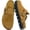 Brown, variant on Genuine Suede Clogs for Women, Cork Footbed Sandals Platform Leather Slip-On Mules Potato Shoes with Arch Support Adjustable Buckle