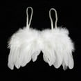thumbnail image 4 of Sofullue 2 Pcs/Set Baby White Angel Wing Headband Newborn Photography Props Angel Feather Wing Hair Band Headdress Outfits Decor, 4 of 6