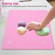 thumbnail image 3 of Tapete de Silicona para Hornear, Tapete para Amasar Masa Resistente Al Calor, Tapete de Pastelería de 49.6 * 39.5cm con Medidas, para Hornear Fondant, Macarrón, Pastel, Pizza, Rosa, 3 of 4