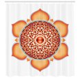 thumbnail image 3 of Ambesonne Leaf Shower Curtain, Harmony Motif, 69"Wx84"L, Orange Vermilion, 3 of 3