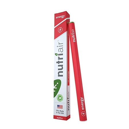 Nutriair Energy Inhaler - Nutritional Aromatherapy - Energy Drink Replacement - Stay Focused - Reduce Fatigue with Natural Caffeine, L-Theanine and B-12 Vitamins - No Crash (1 (Best Energy Drink For Focus)