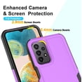 thumbnail image 3 of Designed for Samsung Galaxy A23 5G & Galaxy A23 4G Case,Heavy-Duty Tough Rugged Lightweight Slim Shockproof Protective Men Women Phone Case Cover for Galaxy A23,(6.6",2022)[Purple/Black], 3 of 14