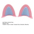 thumbnail image 7 of Pebbuoy Motorcycle Helmet Ears Decorations Vibrant Color Compact Size Easy to Install Novelty Ears Adorable Helmet Accessories, 7 of 7