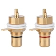 thumbnail image 2 of Conector RCA 2 piezas NikouMX chapado en oro, 2 of 8