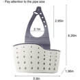 thumbnail image 2 of Estante para fregadero de cocina, escurridor de jabón y esponja, cesta colgante de dos niveles, organizador de cocina con ventosa, accesorios para fregadero, envío directo, 2 of 5