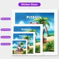 thumbnail image 5 of Pitbull Hello Summer Beach Theme with Sunglasses and Tropical Cocktail Vinyl Sticker Terrier Dog Lover Waterproof Decal Art Decor - 00009, 5 of 5