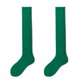 thumbnail image 2 of Dengjunhu 1 Pair High Socks Comfortable Candy Color Anti-slip Allergy Free Anti-Fatigue Slimming Breathable Women Cotton Knee High Socks for Outdoor, 2 of 7