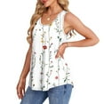 thumbnail image 4 of Summer Tank Top for Women Plus Size Tank Top Boho Floral Loose Camisole Casual Flowy Tops Scoop Neck Blouses, 4 of 7