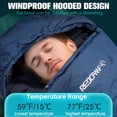 thumbnail image 3 of REDCAMP Ultra Lightweight Sleeping Bag for Backpacking, Hiking, Comfort for Adults Warm Weather, with Compression Sack, 3 of 7