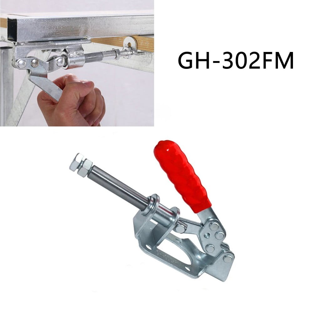 GH-302-FM Hand Tool Toggle Clamp Push Pull Quick-Release 136KG 300lbs Capacity 1PC 