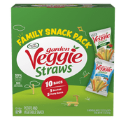 Sensible Portions Garden Veggie Straws, Sea Salt & Zesty Ranch, 0.75 oz Variety Mix (10 Count)
