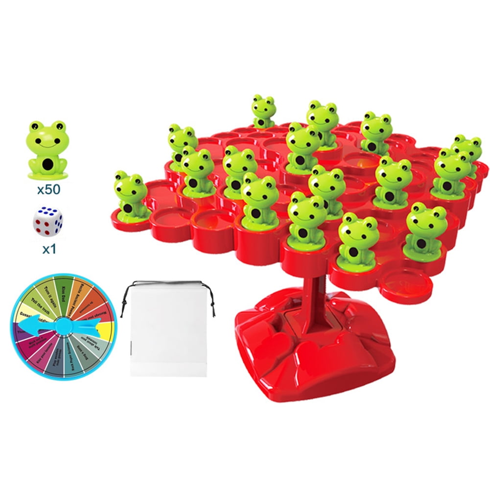 Clairlio Montessori Frog Balance Tree Fun Educational Tabletop Game Toys Parent-child Interactive Frog Balance Board Game Two-player Kits