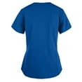 thumbnail image 2 of Kayannuo Print Nursing Uniforms Scrub for Women Women Short Sleeve V-neck Tops Working Uniform Color Pocket Blouse, 2 of 4