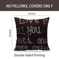thumbnail image 2 of LALILO Throw Pillow Covers Uk June Love You And More Coffee Cushion Cover 18" x 18", 2292 Pack, 2 of 6