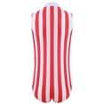 thumbnail image 4 of Jhaoyu Combinaisons pour Hommes une Pièce Sans Manches Shorts Combinaison Boutons avant Ajustée Justaucorps Rouge&Blanc m, 4 of 7