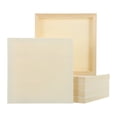 thumbnail image 1 of Uxcell 6Pcs Tableros de Lienzo de Madera, Lienzos de Arte de Madera de 8x8 Pulgadas, Panel de Madera Sin Terminar para Pintura, Manualidades, Proyectos de DIY, Arte de Vertido, 1 of 6