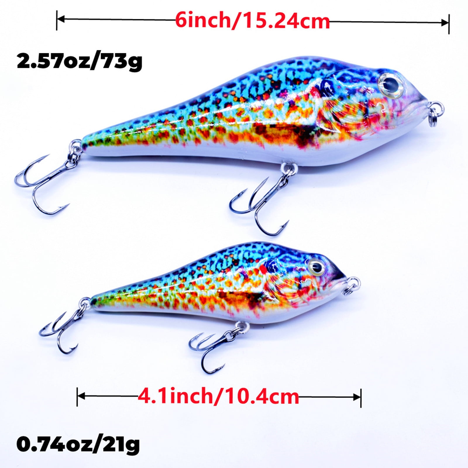 Fishing Lure Bait Swimbait Jerkbait 4.1inch 6inch Minow Fishhook Crankbait Muskie Bass Trout Lure  Fishing Tackle
