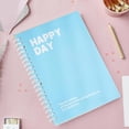 thumbnail image 6 of Tuvgenk A5 Spiral Notebook 60 Sheets Lined Blue Subject Notebook Lay-Flat Happy Day Travel Diary, 6 of 6