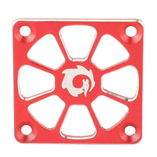 RC Cooling Fan Cover 1.57in Wide Aluminium Alloy Easy Installation RC ESC Cooling Fan Cover for Repair Replacement Red