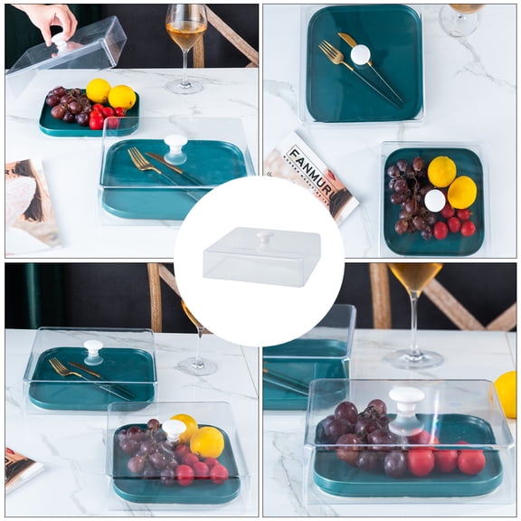 UPOUART Clear Microwave Cover and Splatter Guard Set, Kitchen Food Protector for Microwave Cooking, 1 Piece