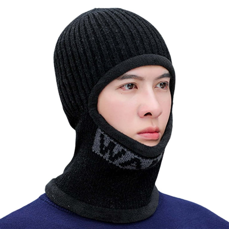 GIDEAL lamé knit balaclava arm warmer Balaclava Knitted Warmer Windproof Hat Covering Face for Men