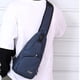 thumbnail image 4 of Seitruly Bolsa de pecho duradera y resistente a desgarros con malla de carga USB, correa de hombro de nailon, revistas con agujeros Electrónica Azul, 4 of 6