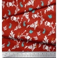 thumbnail image 2 of Soimoi Rayon Fabric Leaves,Floral & Rabbit Animal Printed Craft Fabric by the Yard 42 Inch Wide, 2 of 3