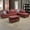 Red#1, variant on Starhome Faux Leather Sectional Sofa, 6 Seats Sleeper Couch with Reversible Chaise, Storage Ottoman, Modular L Shaped Sectional Sofa with Extra Headrests, Living Room Furniture for Apartment, White