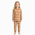 thumbnail image 2 of Zuwimk Toddler Girl Boys Pajamas Halloween Funny Graphic Pjs Jammies Fall Winter Long Sleeve Sleepwear Sets,Y009-Gold, 2 of 9