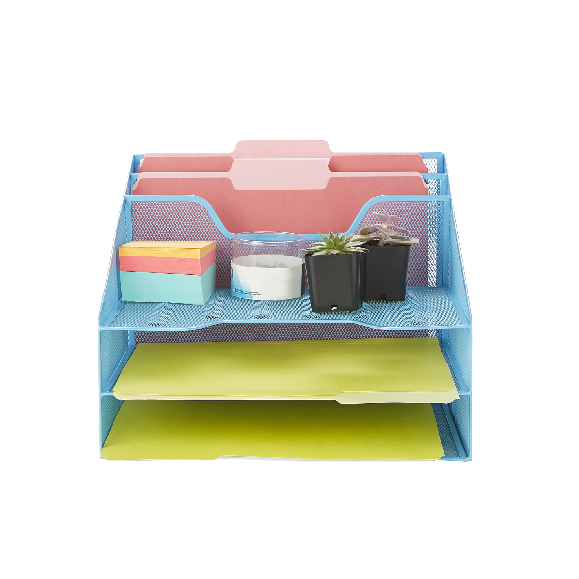 Blue Blue Home and Garage Organizer Tray 10-Compartments