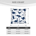 thumbnail image 4 of Bingfone Cute Cartoon Dinosaurs Linen Throw Pillow Covers Cushion Case Pocket Button Vintage Farmhouse Pillowcase for Sofa Couch Bed 18"x18", 4 of 9